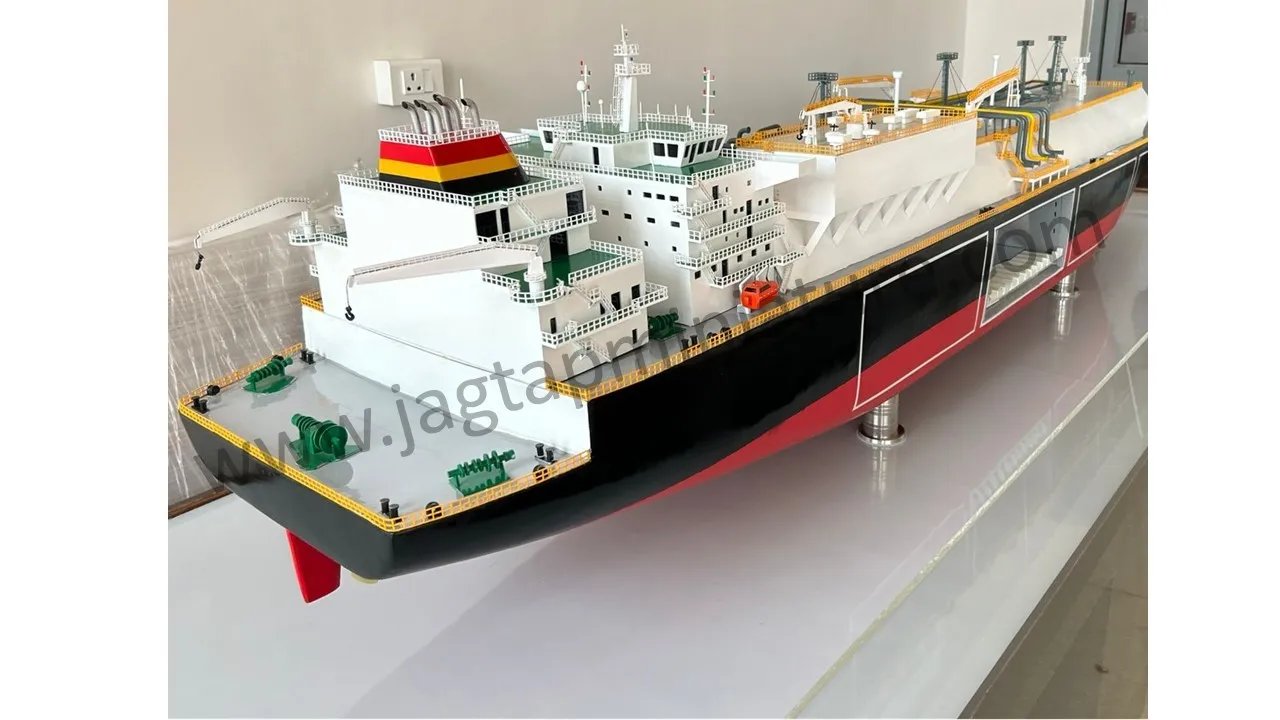 Highly accurate 3D model of LNG ship built by expert custom ship model makers